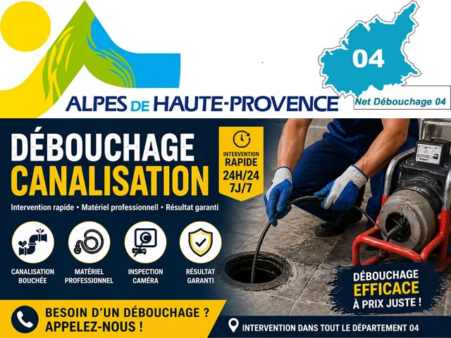 Débouchage de canalisation rapide et efficace